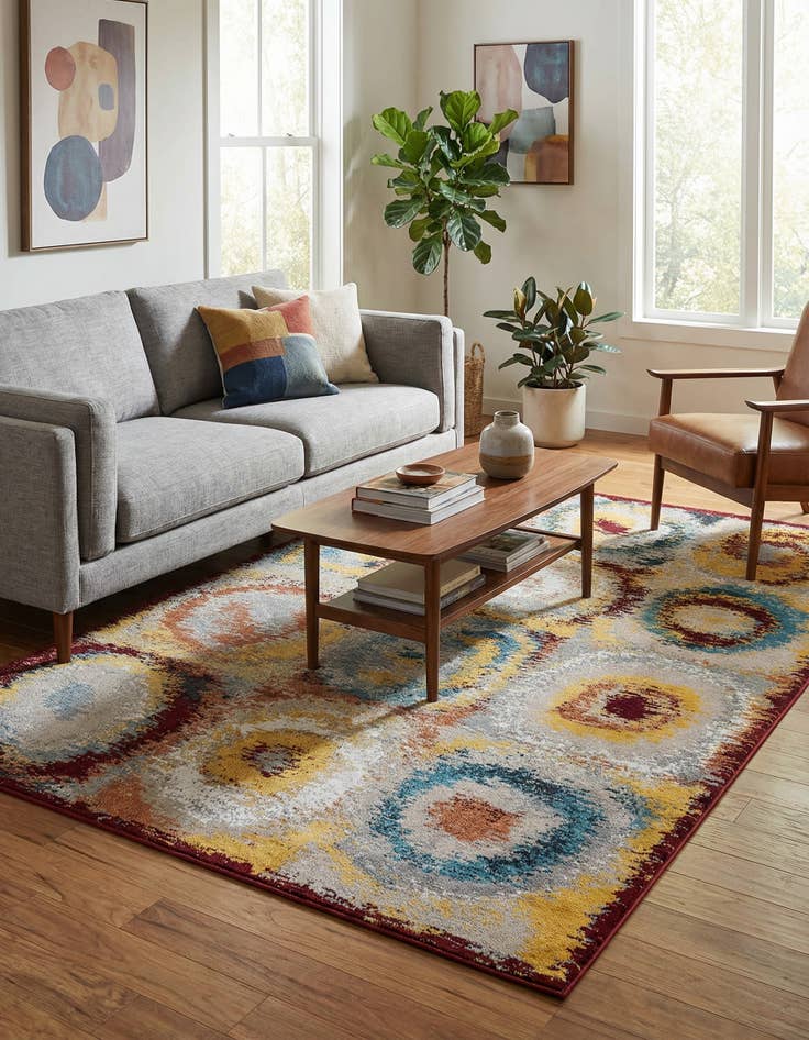 Detail image of 6' 1 x 9' Kamala Washable Rug