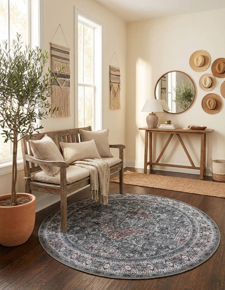 Detail image of  3' 6 x 3' 6 Timeless Round Rug