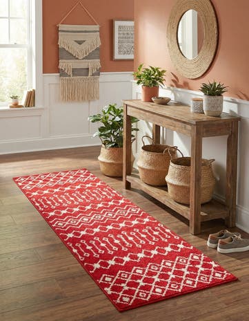 2' x 6' Moroccan Trellis Runner Rug