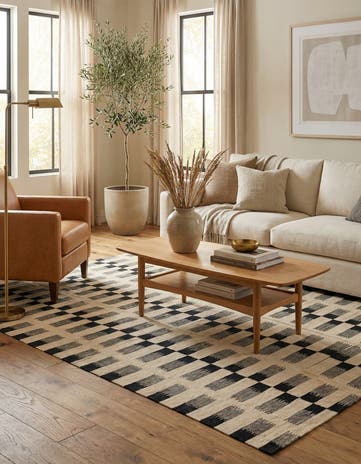 5' 7 x 7' 9 Hand Woven Kilim Modern Wool Rug