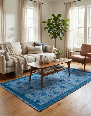 3' 9 x 6' 4 Hand Knotted Darya Wool Rug