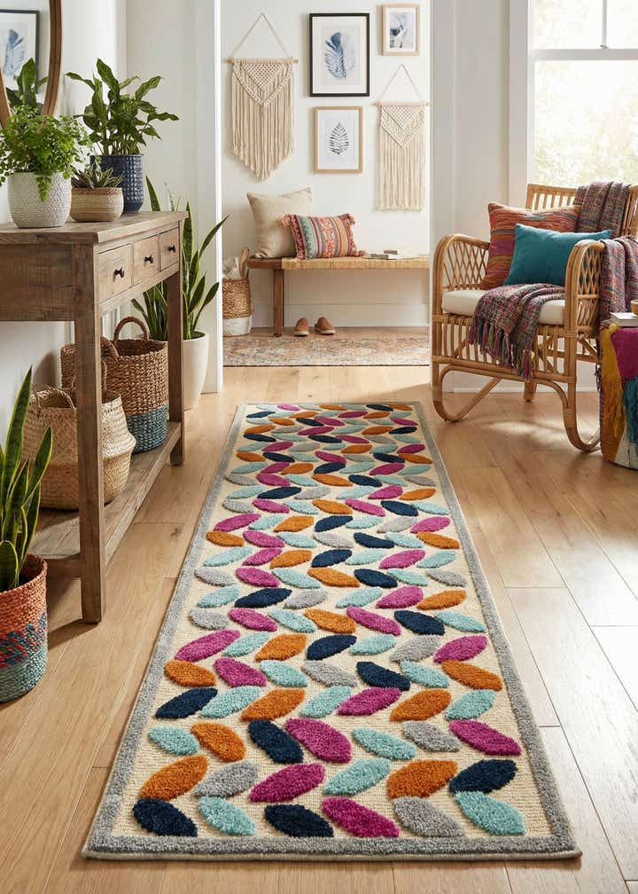 2' x 8' Easy-Clean Aruba Indoor / Outdoor Runner Rug