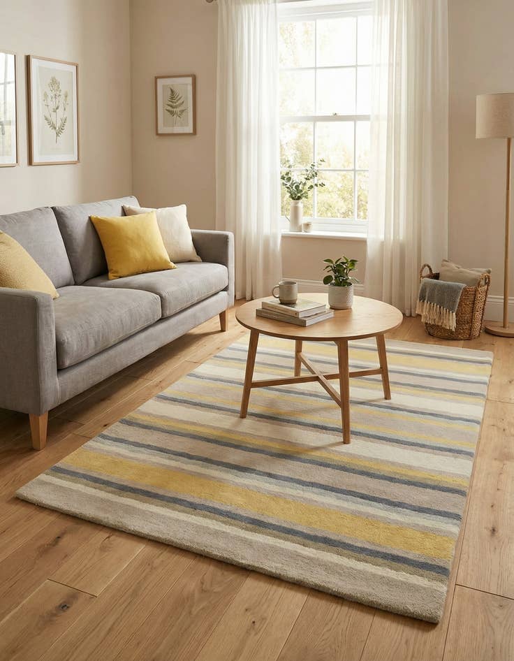 Detail image of 4' x 5' 6 Luna Wool Rug