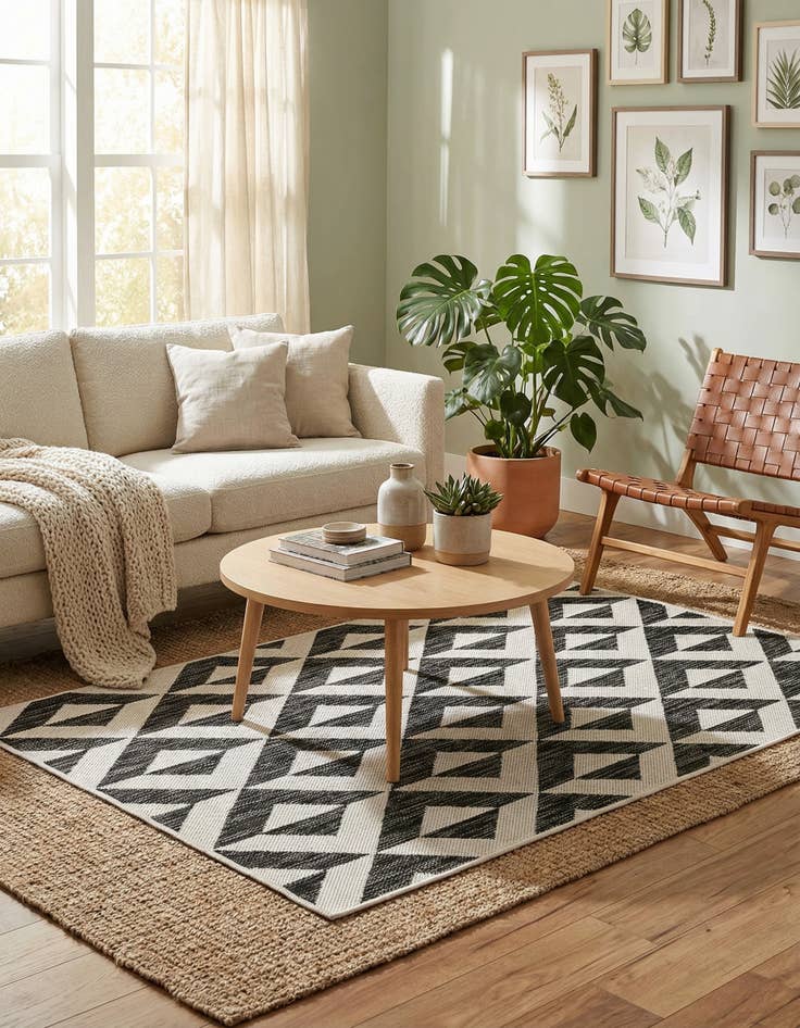 Detail image of 3' x 5' 3  Washable Jill Zarin Napa Indoor / Outdoor Rug