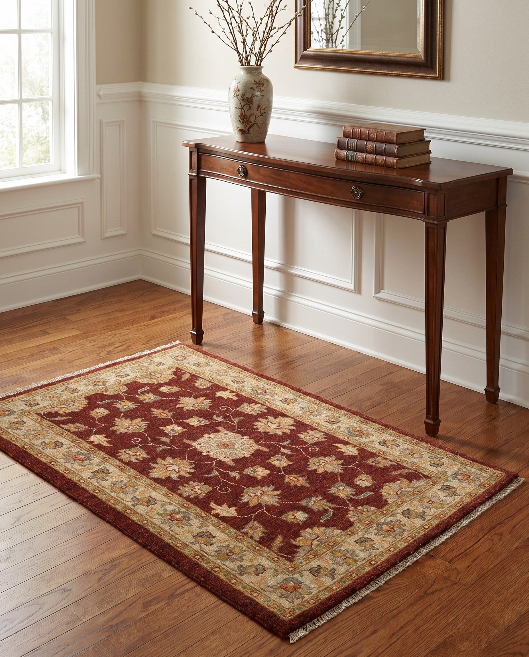 2' 5 x 3' 11 Hand Knotted Ziegler Rug