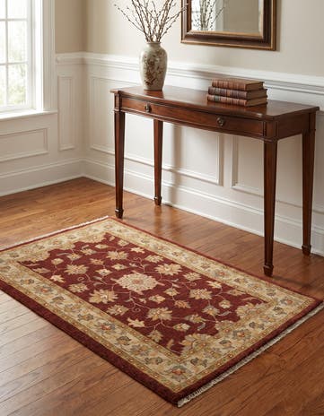 2' 5 x 3' 11 Hand Knotted Ziegler Rug