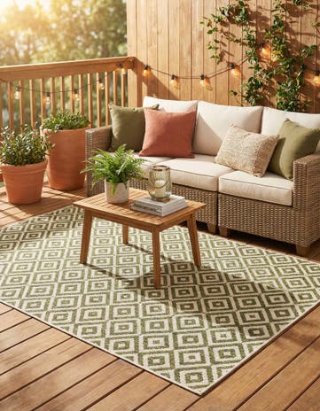 4' x 6' Easy-Clean Jill Zarin Costa Rica Indoor / Outdoor Rug