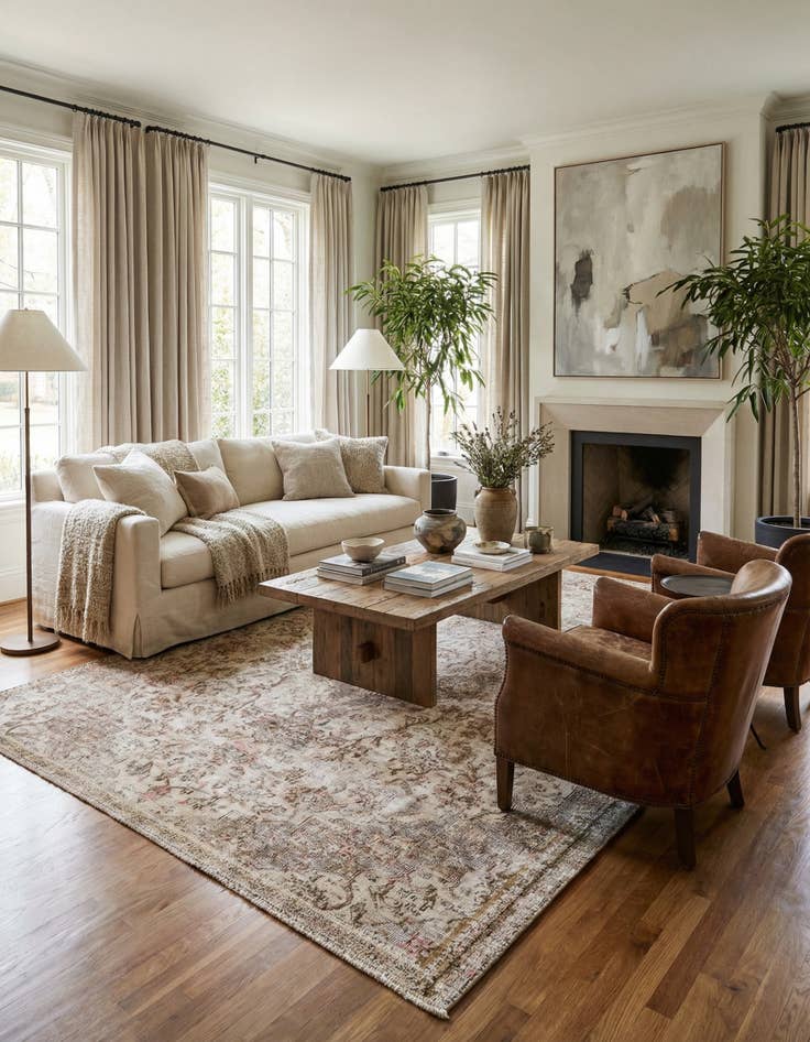 Detail image of 5' 6 x 8' 2  Hand Knotted Ultra Vintage Persian Wool Rug