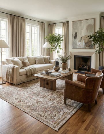 5' 6 x 8' 2 Hand Knotted Ultra Vintage Persian Wool Rug