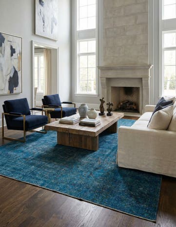 9' 8 x 12' 7 Hand Knotted Ultra Vintage Persian Wool Rug