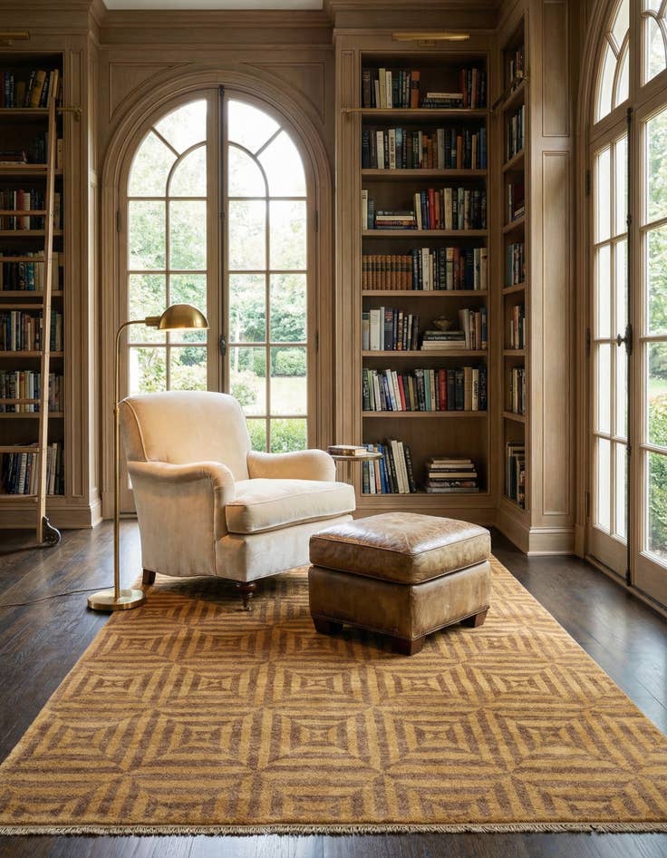 Detail image of 5' 6 x 8' 4 Juma Wool Rug