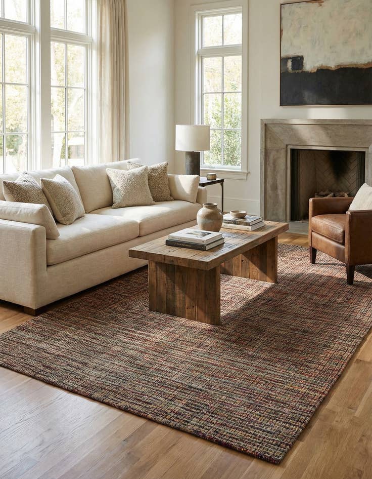 Detail image of 6' 7 x 10' Hand Knotted Darya Wool Rug