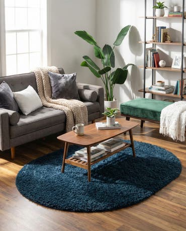  5' x 8' Everyday Shag Oval Rug