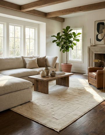 7' 10 x 10' 3 Hand Knotted Moroccan Wool Rug