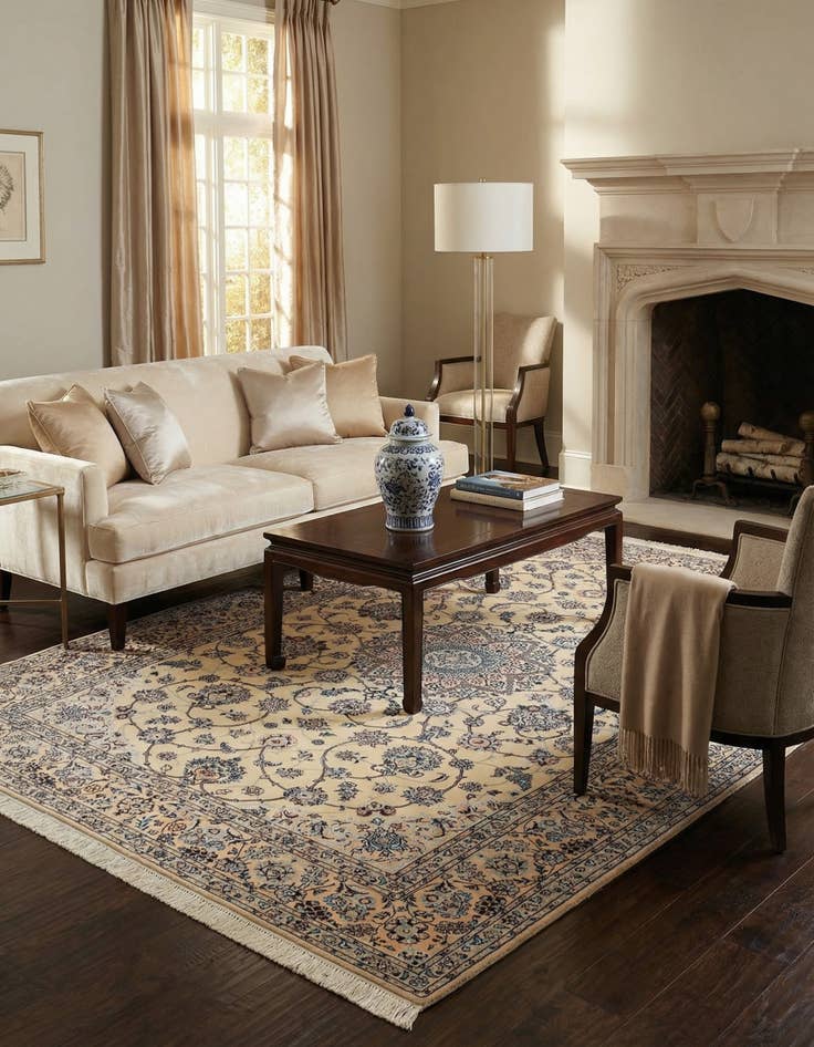 Detail image of 5' 4 x 7' 8 Nain Rug