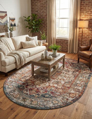 6' 1 x 9' Isabella Oval Rug