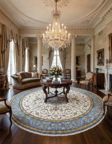 19' 6 x 19' 6 Tabriz Round Rug
