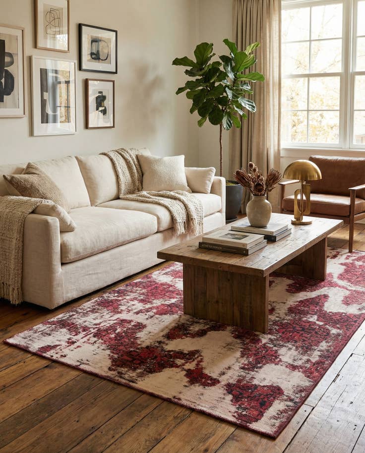 Detail image of 3' 7 x 6' 2 Hand Knotted Ultra Vintage Persian Wool Rug