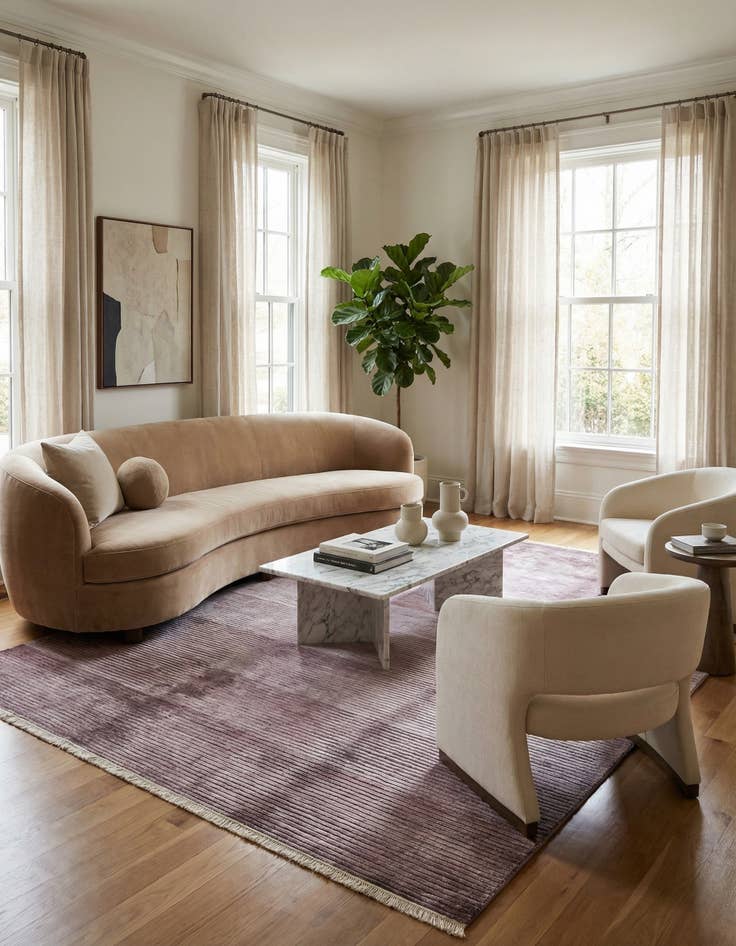 Detail image of 6' 7 x 9' 10  Hand Knotted Darya Wool Rug