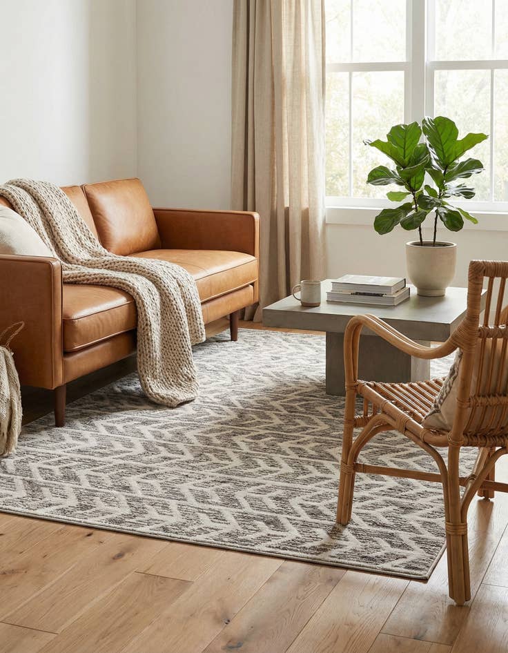 Detail image of 4' x 6'  Washable Sabrina Soto Aston Indoor / Outdoor Rug