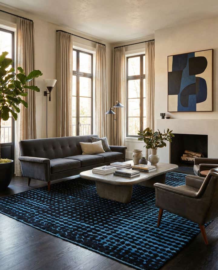 7' 10 x 10' 3 Hand Knotted Darya Wool Rug