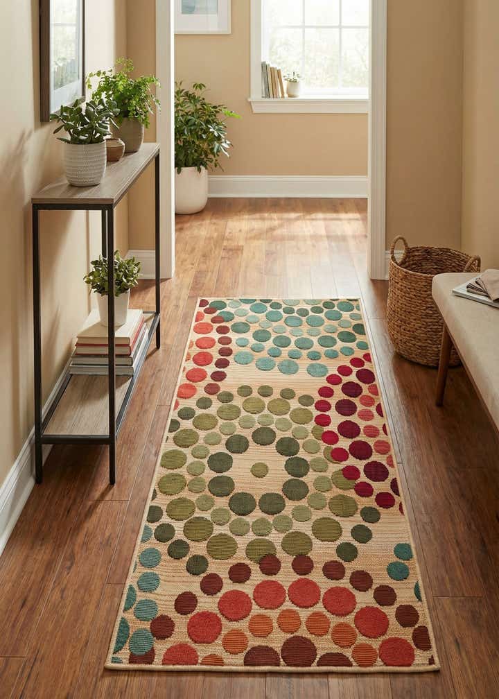 2' x 4' Easy-Clean Modern Indoor / Outdoor Runner Rug