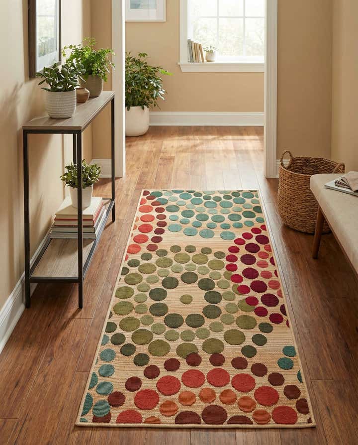 2' x 4' Easy-Clean Modern Indoor / Outdoor Runner Rug