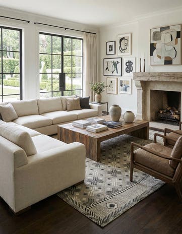8' 9 x 12' 3 Hand Knotted Darya Wool Rug