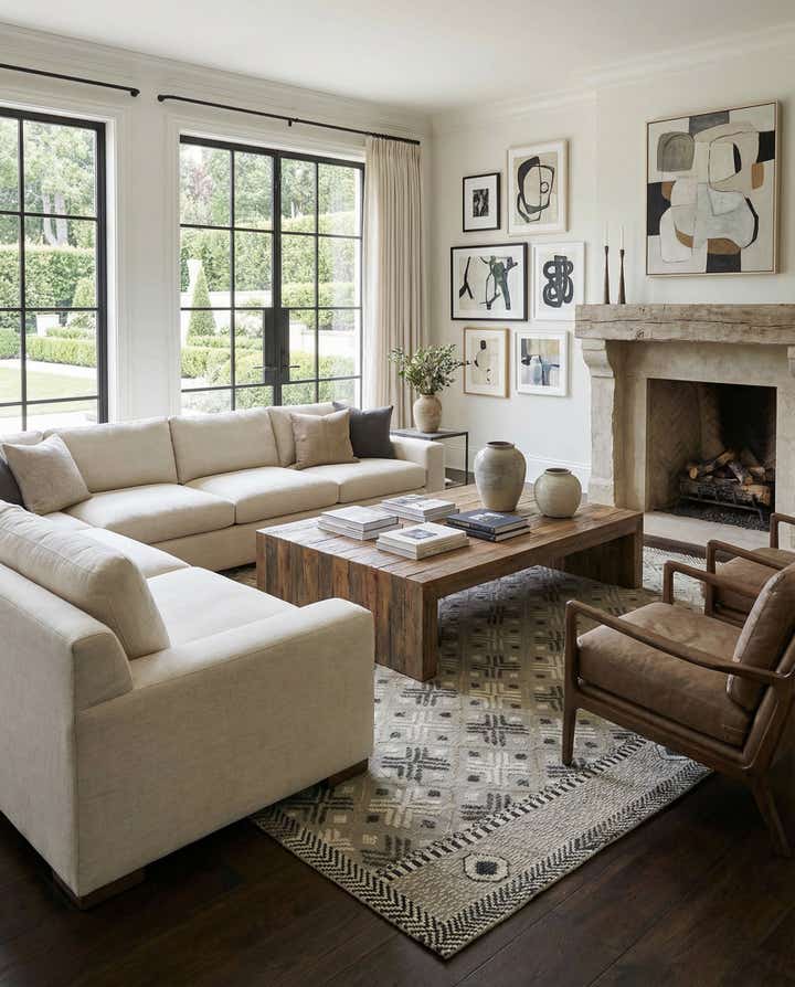 8' 9 x 12' 3 Hand Knotted Darya Wool Rug