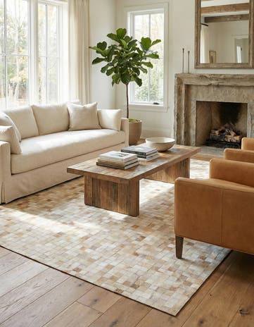 5' 2 x 7' 11 Cowhide Stocks Rug