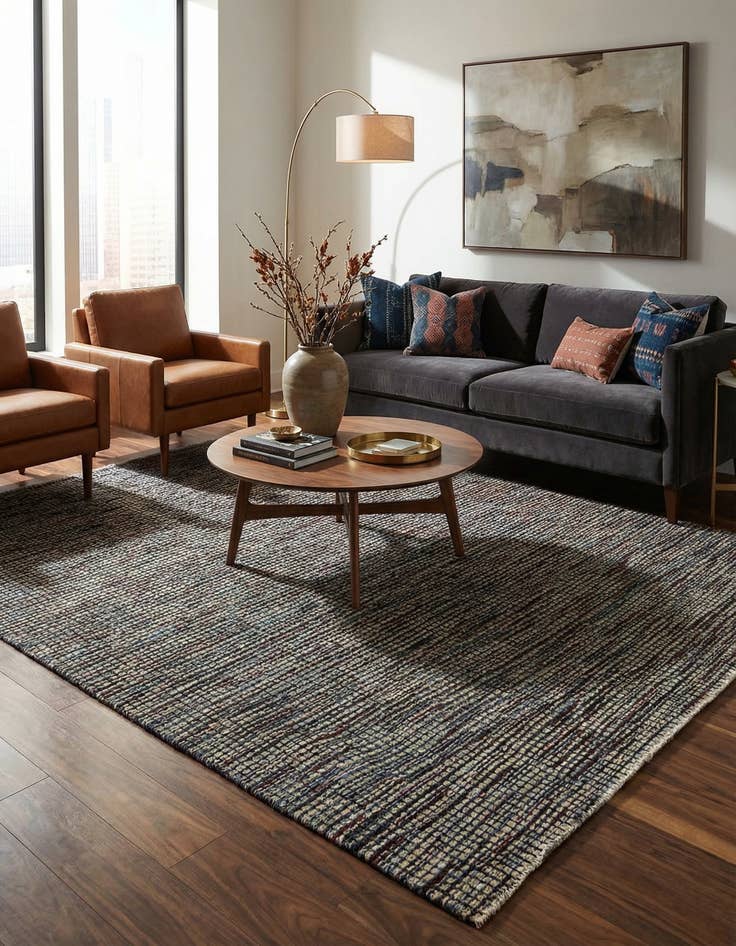 Detail image of 6' 7 x 10' 1  Hand Knotted Darya Wool Rug