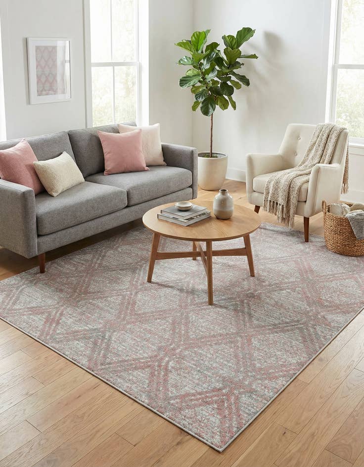 Detail image of 5' 3 x 5' 3 Kamala Washable Square Rug