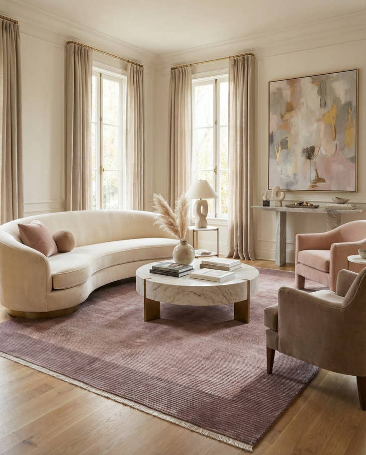 Detail image of 8' 2 x 11' 7 Hand Knotted Darya Wool Rug