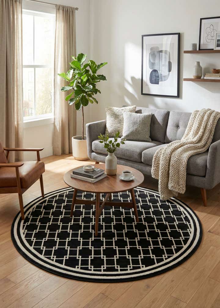 Jill Zarin 5' x 5' Metropolitan Uptown Round Rug