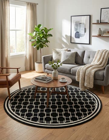 Jill Zarin 5' x 5' Metropolitan Uptown Round Rug