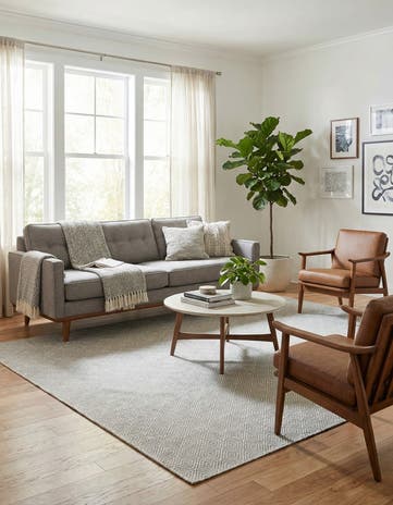 7' 10 x 10' Hand Woven Geo Trellis Flatweave Rug