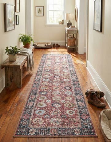 2' 7 x 10' Washable Timeless Runner Rug