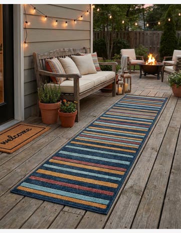 2' x 10' Easy-Clean Belize Indoor / Outdoor Runner Rug