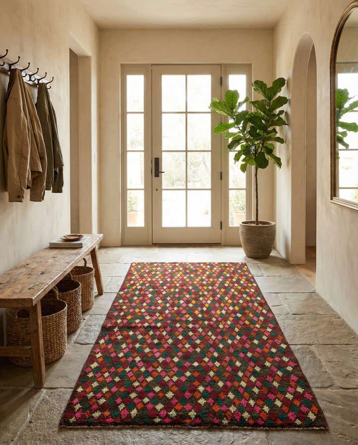 4' 10 x 6' 8 Hand Knotted Balouch Wool Rug