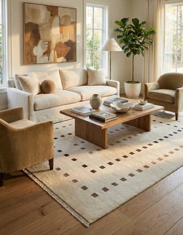 6' 6 x 9' 5 Hand Knotted Darya Wool Rug