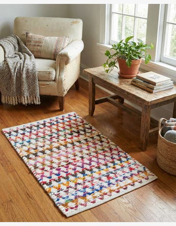 Hand Woven Braided Chindi Rug