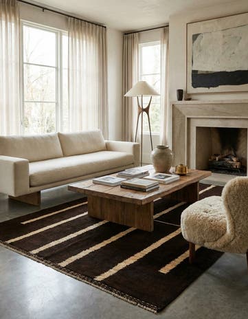 5' 3 x 7' 9 Hand Knotted Darya Wool Rug