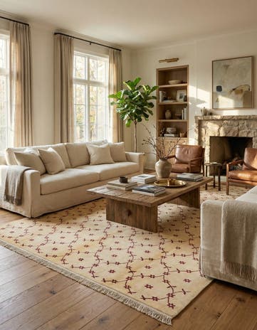 8' 2 x 11' 6 Hand Knotted Darya Wool Rug
