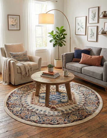 4' x 4' Eden Round Rug