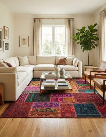 5' 8 x 7' 6 Hand Knotted Ultra Vintage Persian Wool Rug