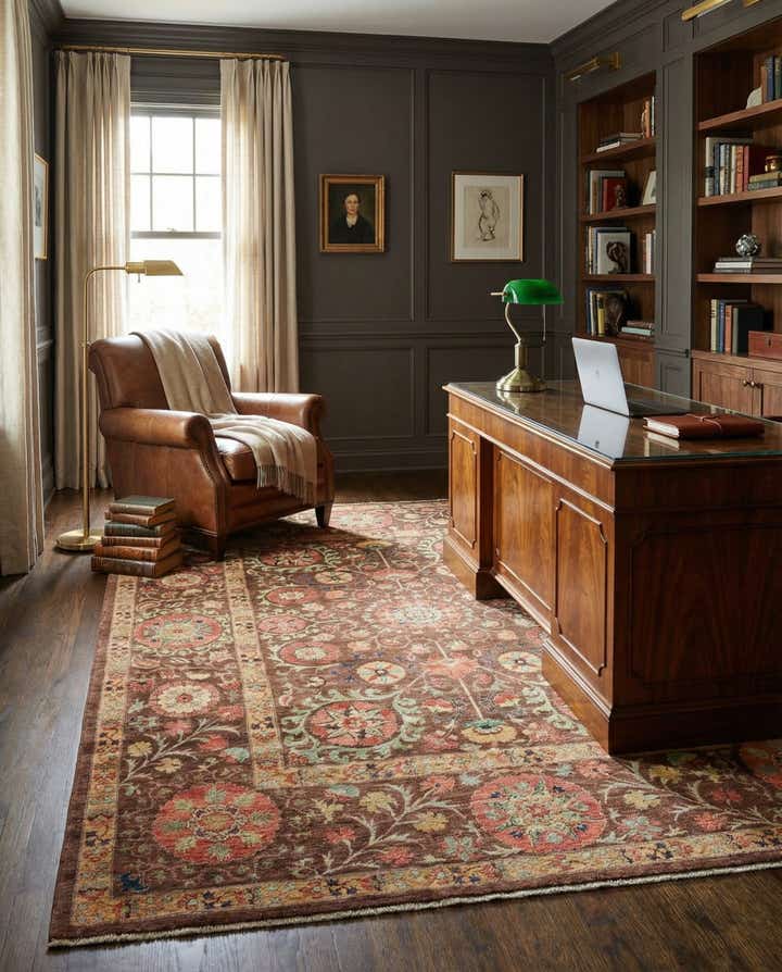 6' 9 x 8' 9 Hand Knotted Ariana Ziegler Oriental Rug