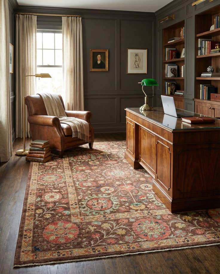 Detail image of 6' 9 x 8' 9 Hand Knotted Ariana Ziegler Oriental Rug