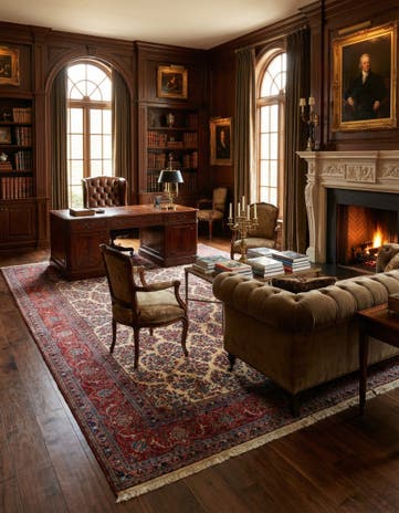 8' 3 x 11' 6 Sarouk Wool Rug