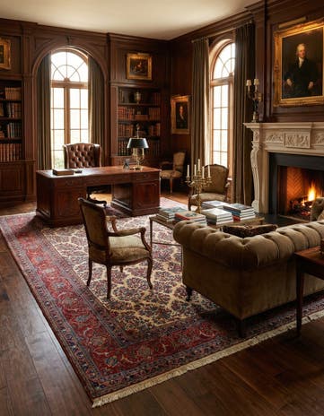 8' 3 x 11' 6 Sarouk Wool Rug