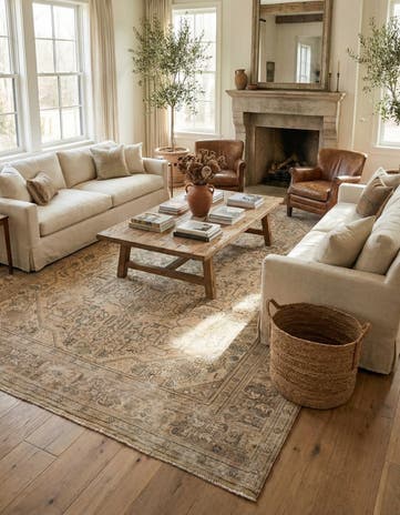 9' 6 x 12' 7 Hand Knotted Ultra Vintage Persian Wool Rug
